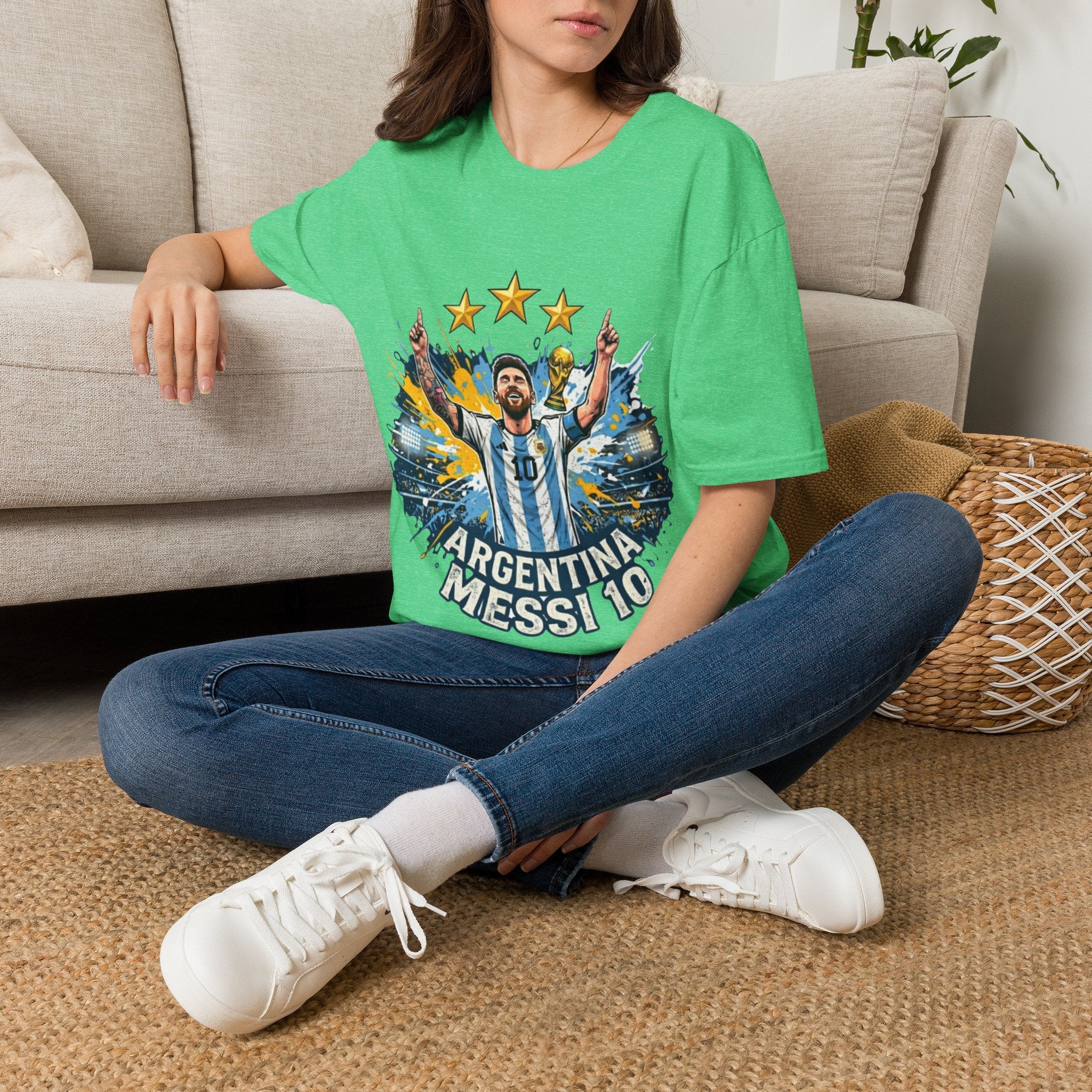 Argentina Messi Soccer T‑Shirt — World Cup Champion Fan Tee