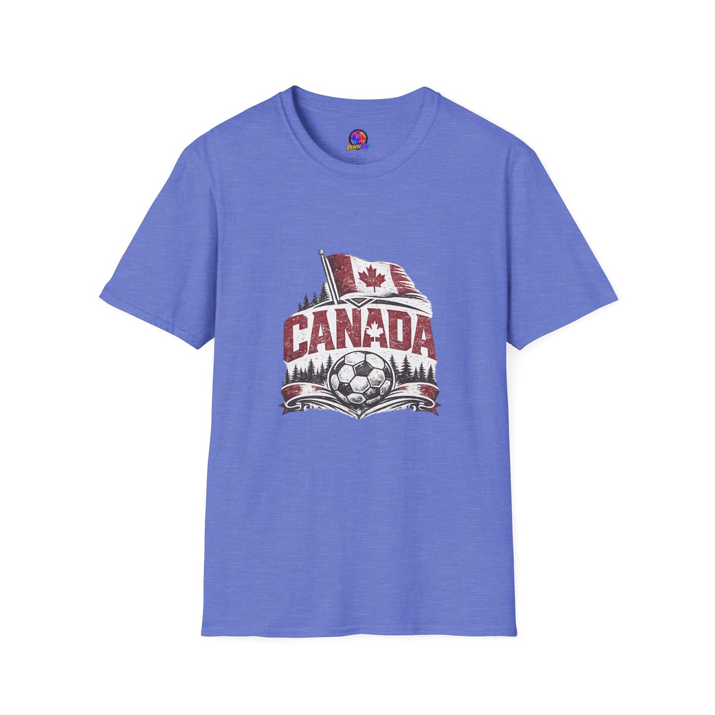 Canada Soccer T-Shirt – Vintage Maple Leaf Flag & Crest