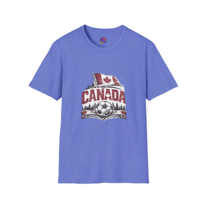 Canada Soccer T-Shirt – Vintage Maple Leaf Flag & Crest