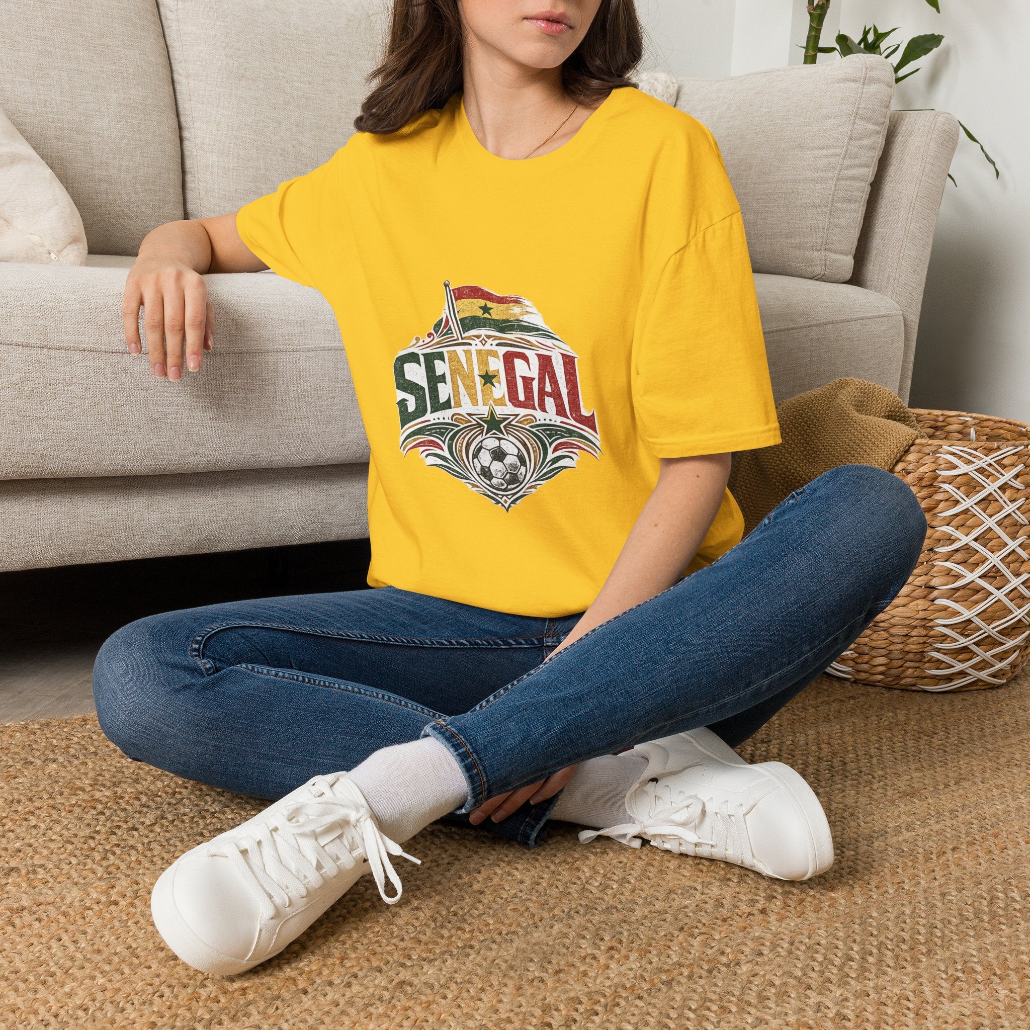 Senegal Flag Graphic T-Shirt — Vintage Senegal Pride Tee