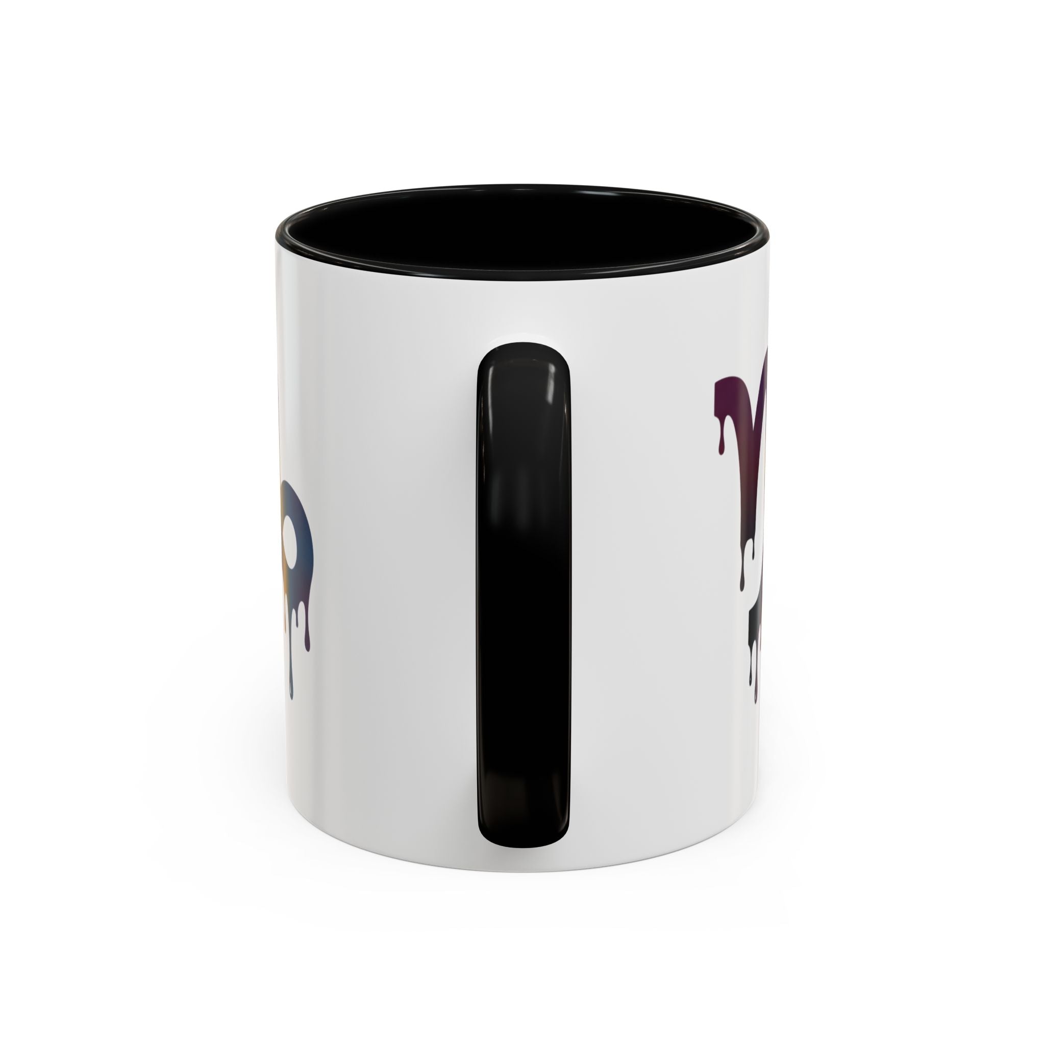 Capricorn Drip Accent Coffee Mug — Zodiac Symbol Gradient