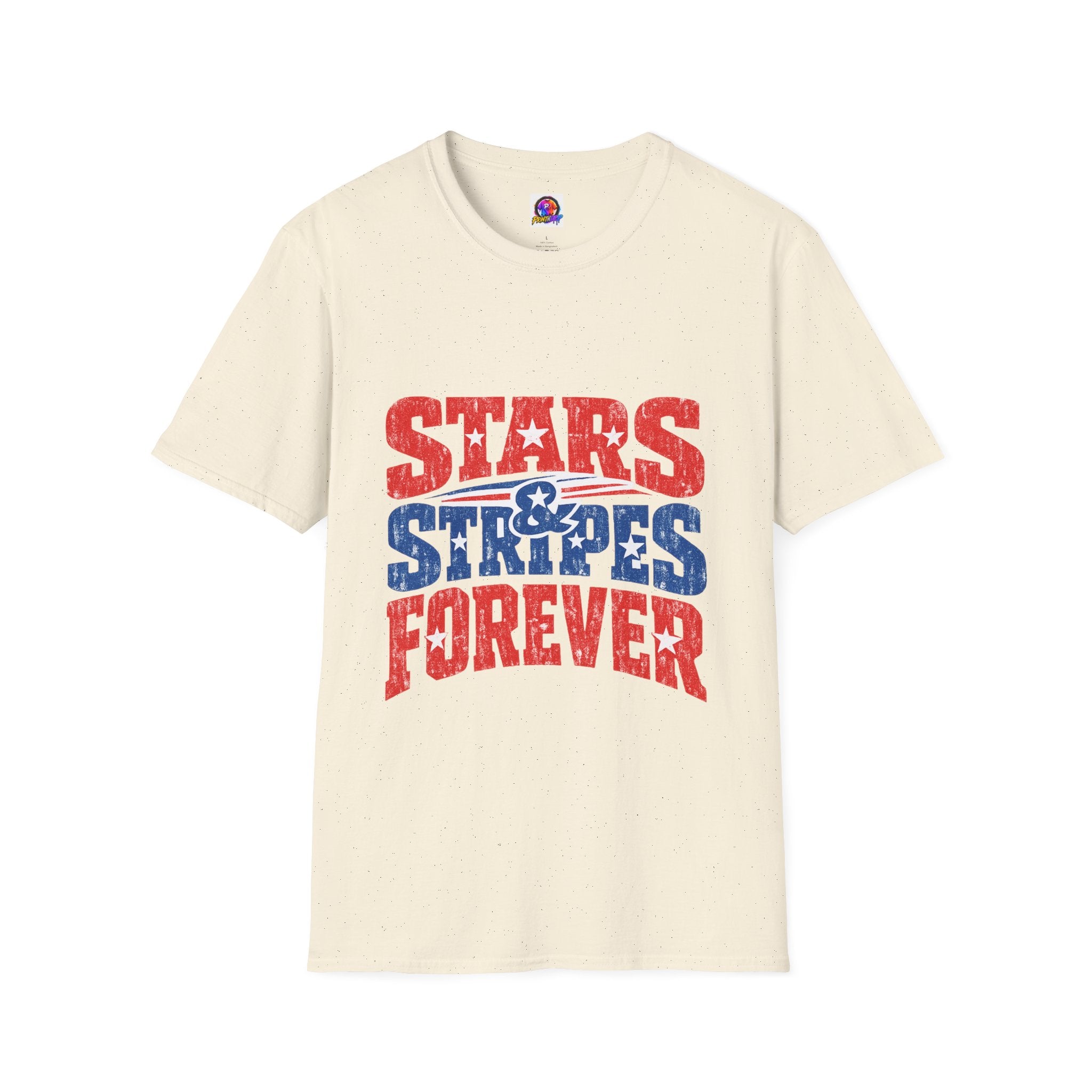 USA Stars & Stripes Forever T-Shirt — Patriotic Red White Blue Graphic Tee