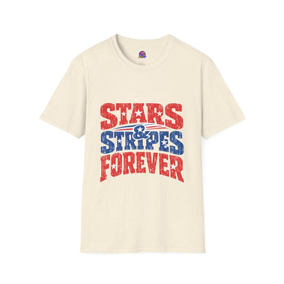 USA Stars & Stripes Forever T-Shirt — Patriotic Red White Blue Graphic Tee