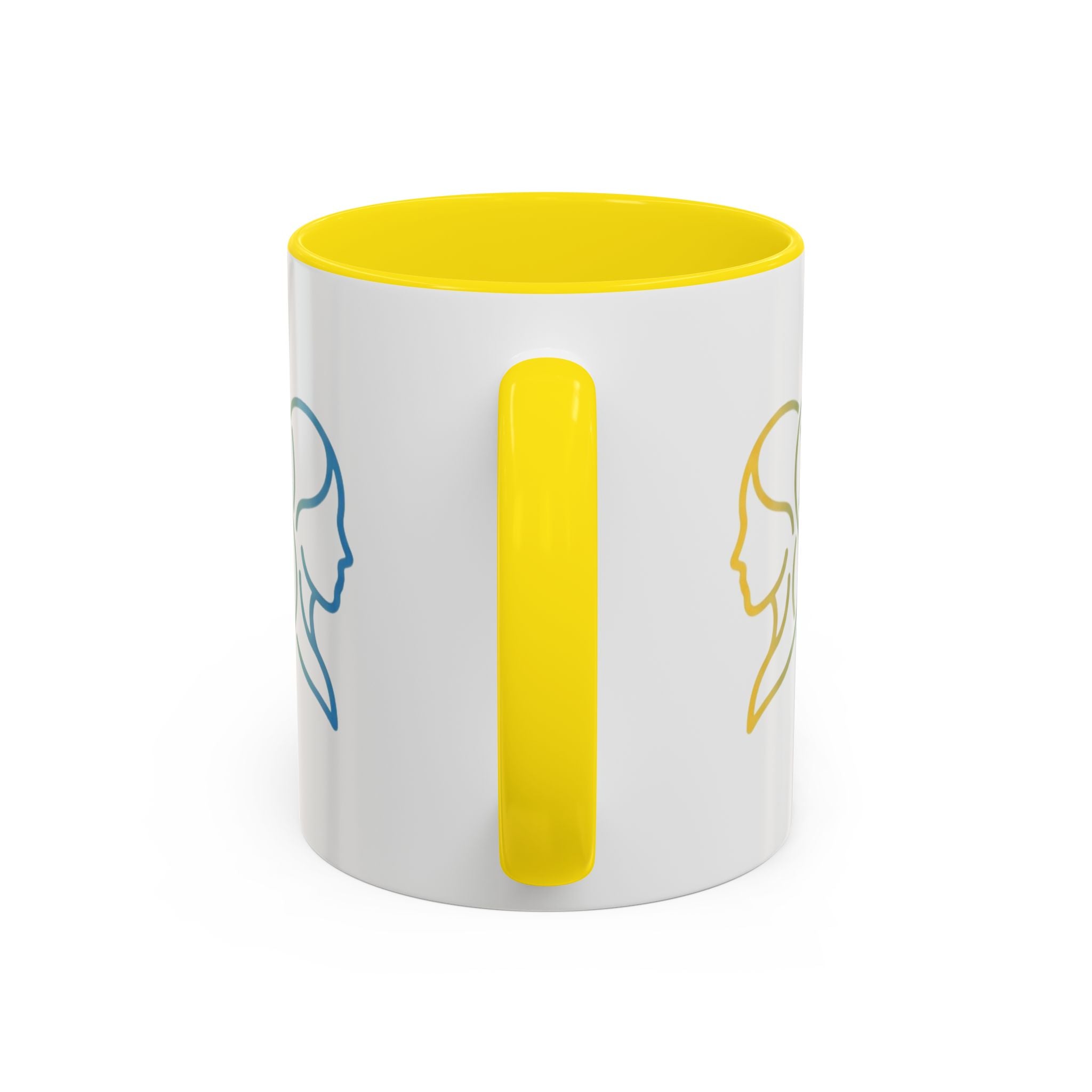 Gemini Zodiac Accent Coffee Mug — Color Gradient Twins Horoscope Gift