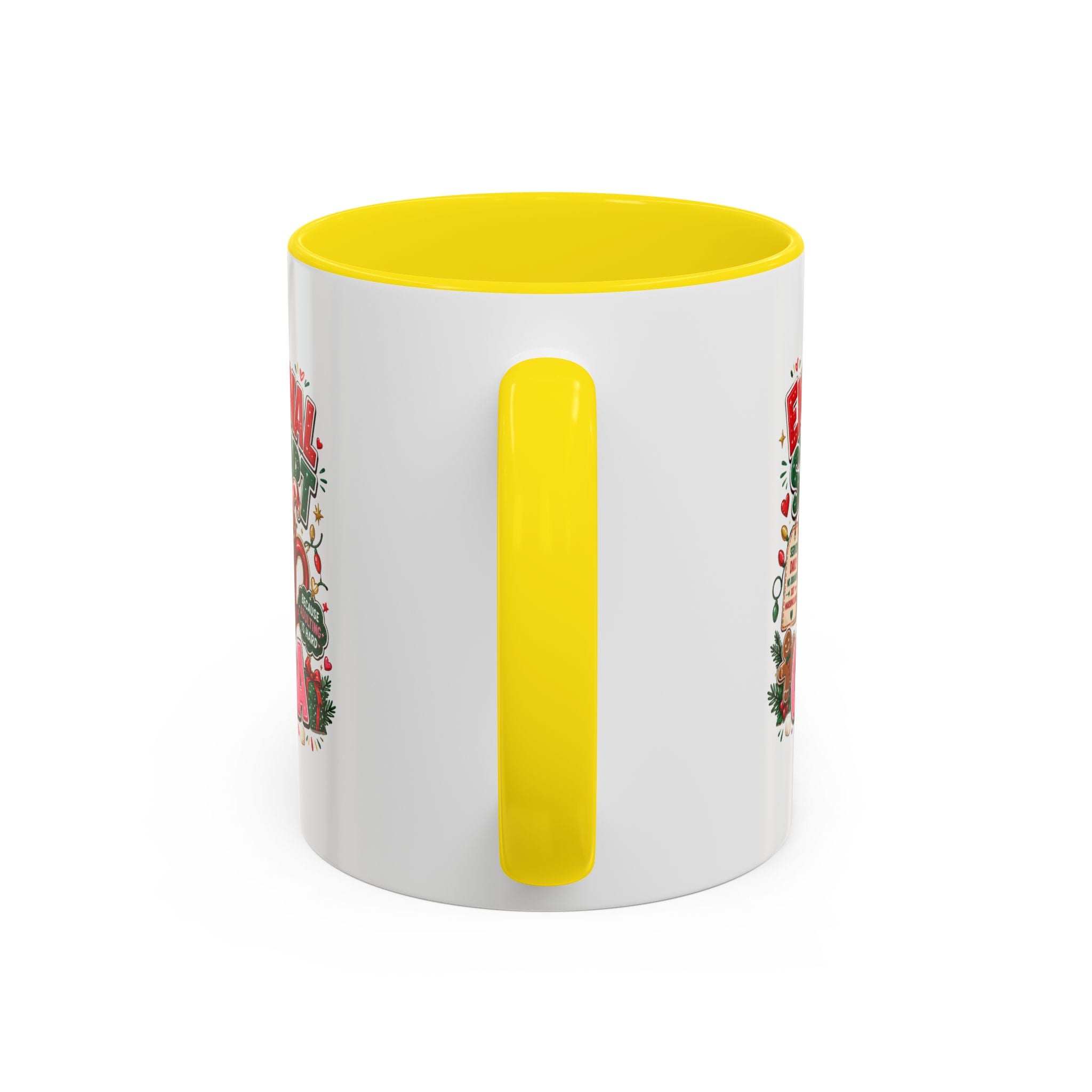 Modern Day Christmas  Emotional Support Cocoa Mug — Festive Hot Chocolate Christmas Coffee Cup (11/15oz)