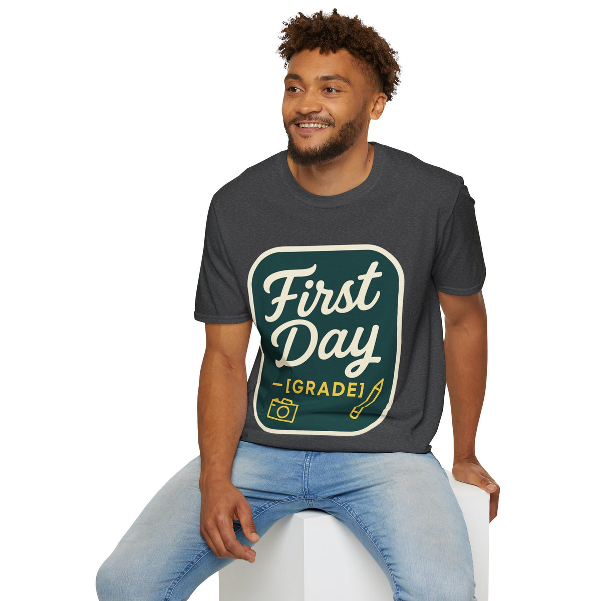 First Day T-Shirt — Retro "First Day (Grade 1)" Back-to-School Tee - Trending Now - August 2026