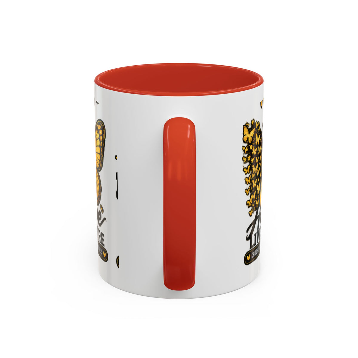 Children’s Cancer Awareness Accent Coffee Mug — "Hope Lives Here" (11/15oz)