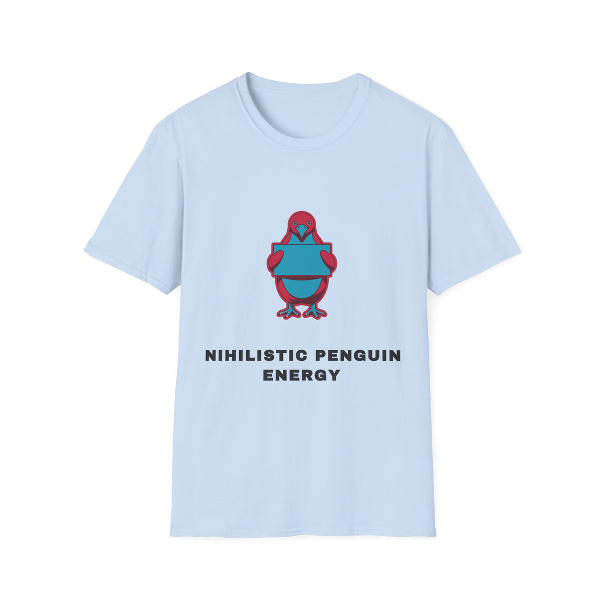 Minimalist Athletic Penguin T-Shirt — "Minimalistic Penguin Energy" Design - Trending Now - September 2026