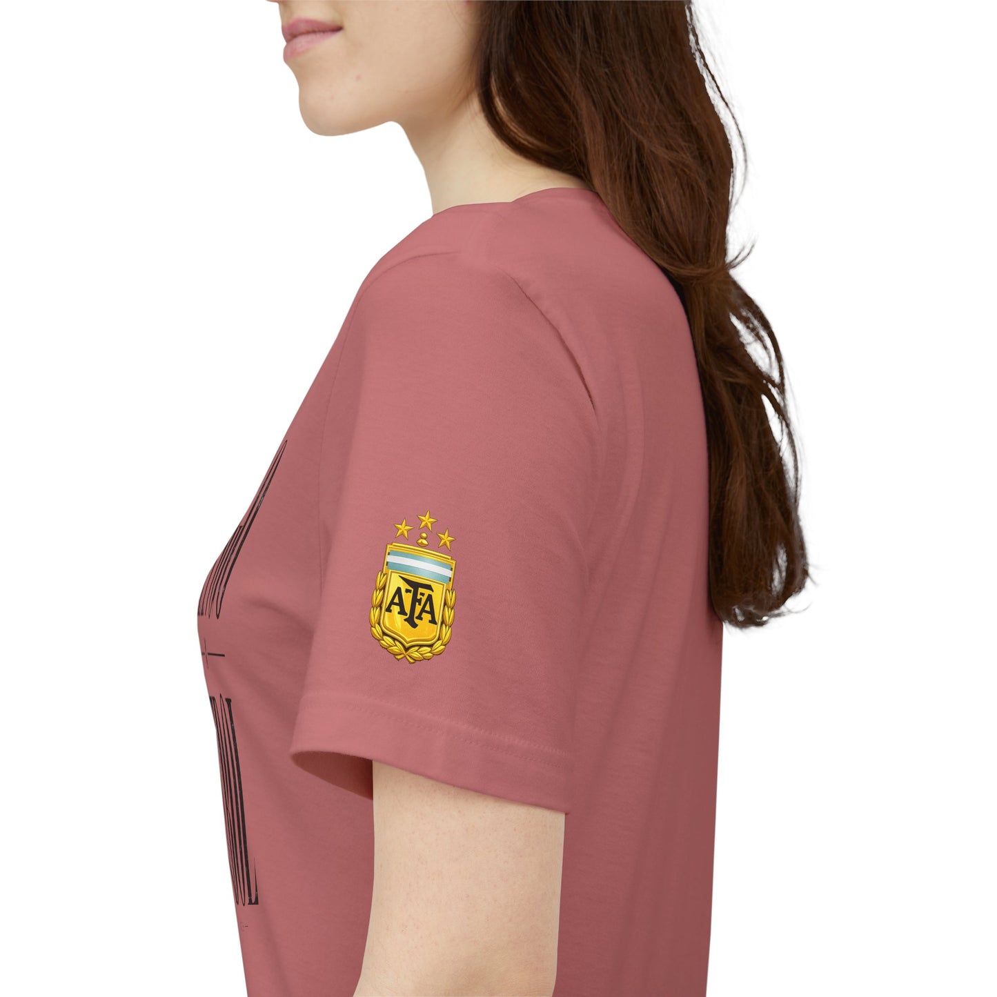 Argentina - Tango y Fútbol Graphic Tee - Bold Serif Soccer & Dance Shirt