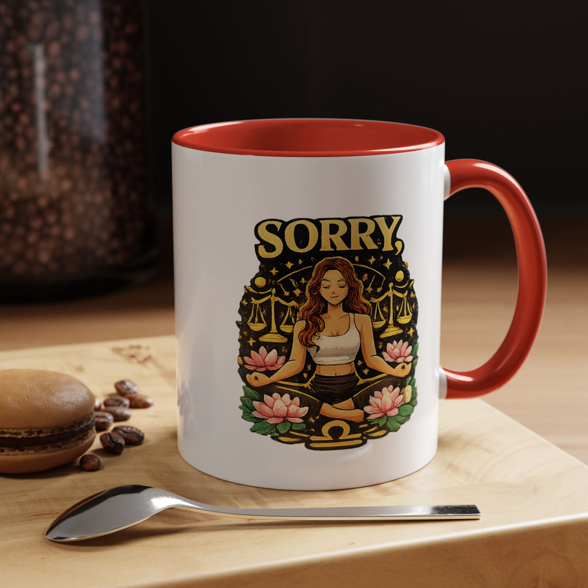 Libra Zodiac Accent Coffee Mug