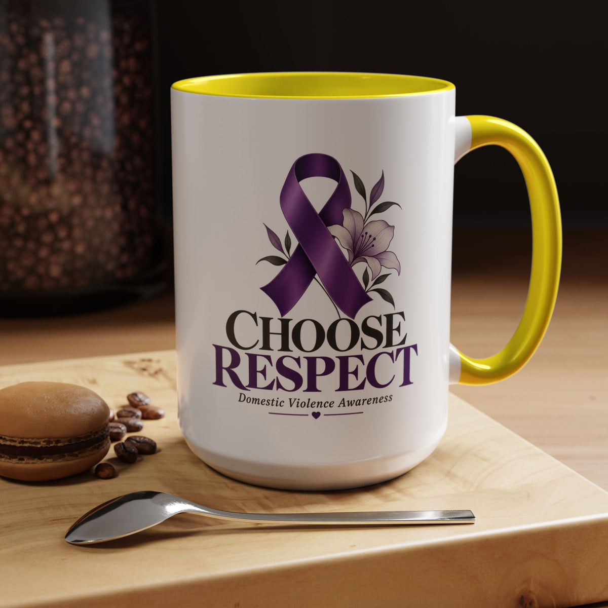 Choose Respect - Domestic Violence Awareness Coffee Mug (Accent, 11/15oz)