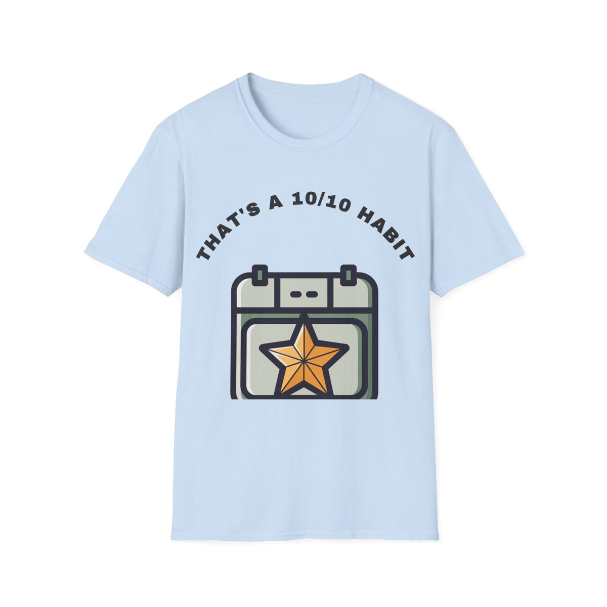 T-Shirt — "That's a 10/10 Habit" Star Patch Graphic Tee - Trending Now - September 2026