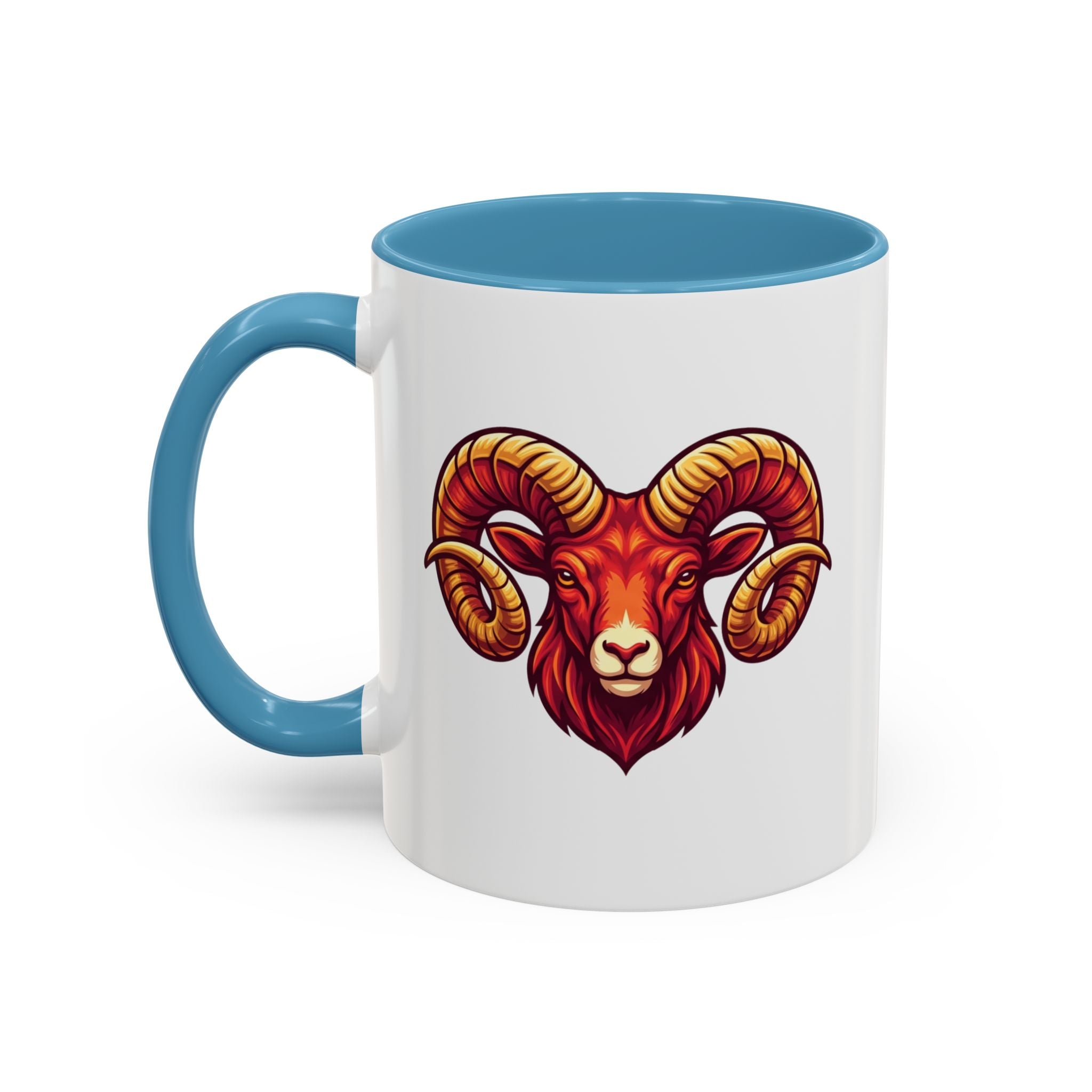 Aries Ram Accent Coffee Mug — Zodiac Goat Horoscope Gift