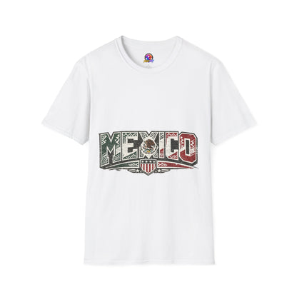 Mexico Pride Graphic T-Shirt — Retro Mexican Flag Design