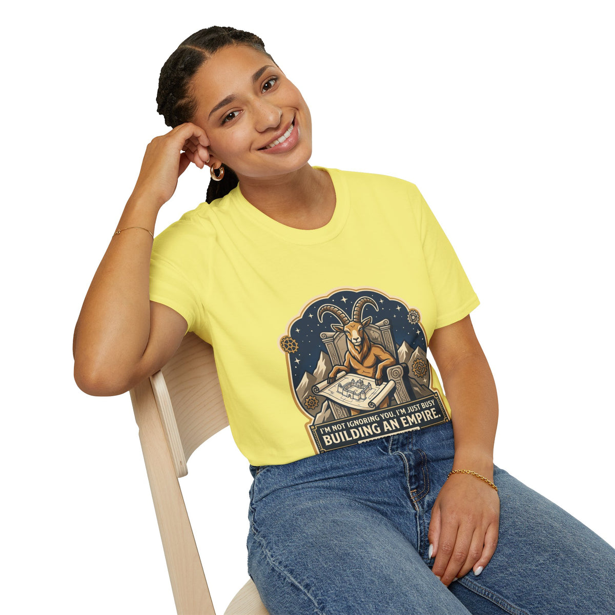 Capricorn Zodiac T-Shirt — "Building an Empire" Goat Horoscope Tee