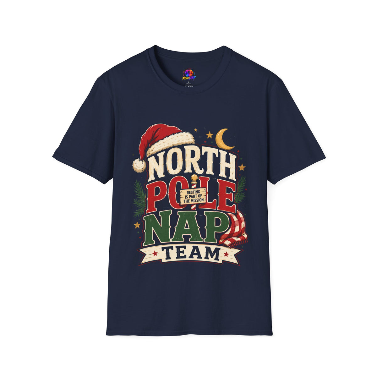 North Pole Nap Team T-Shirt — Funny Christmas Sleepy Holiday Tee