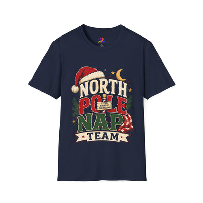 North Pole Nap Team T-Shirt — Funny Christmas Sleepy Holiday Tee