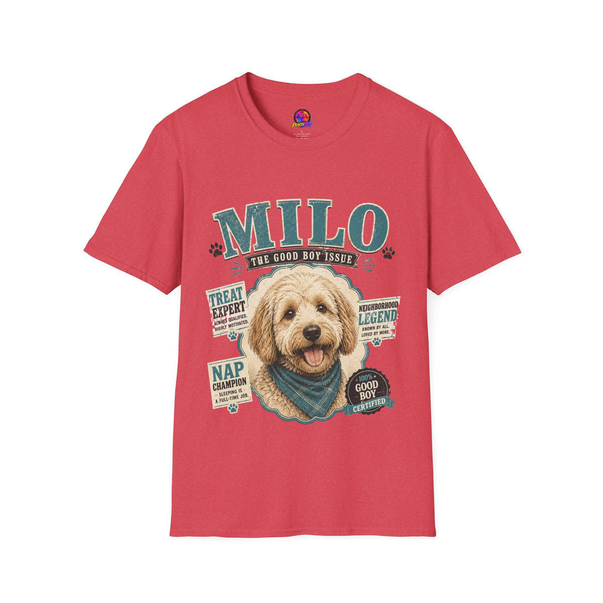 Milo "The Good Boy Issue" Dog Portrait T-Shirt