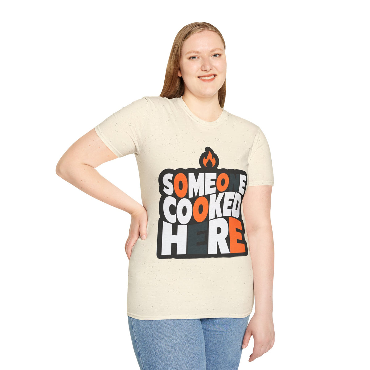 T-Shirt — "Someone Cooked Here" Funny Cooking Graphic Tee - Trending Now - August 2026