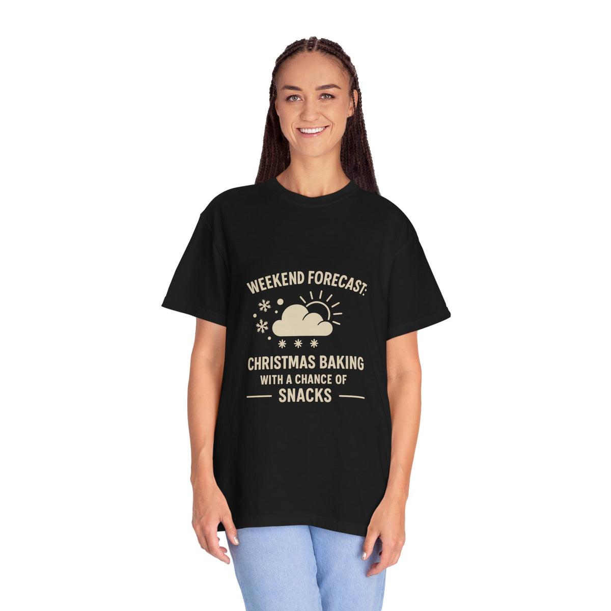 Christmas Baking T-Shirt — "Weekend Forecast: Christmas Baking with a Chance of Snacks"- Trending Now - October 2026