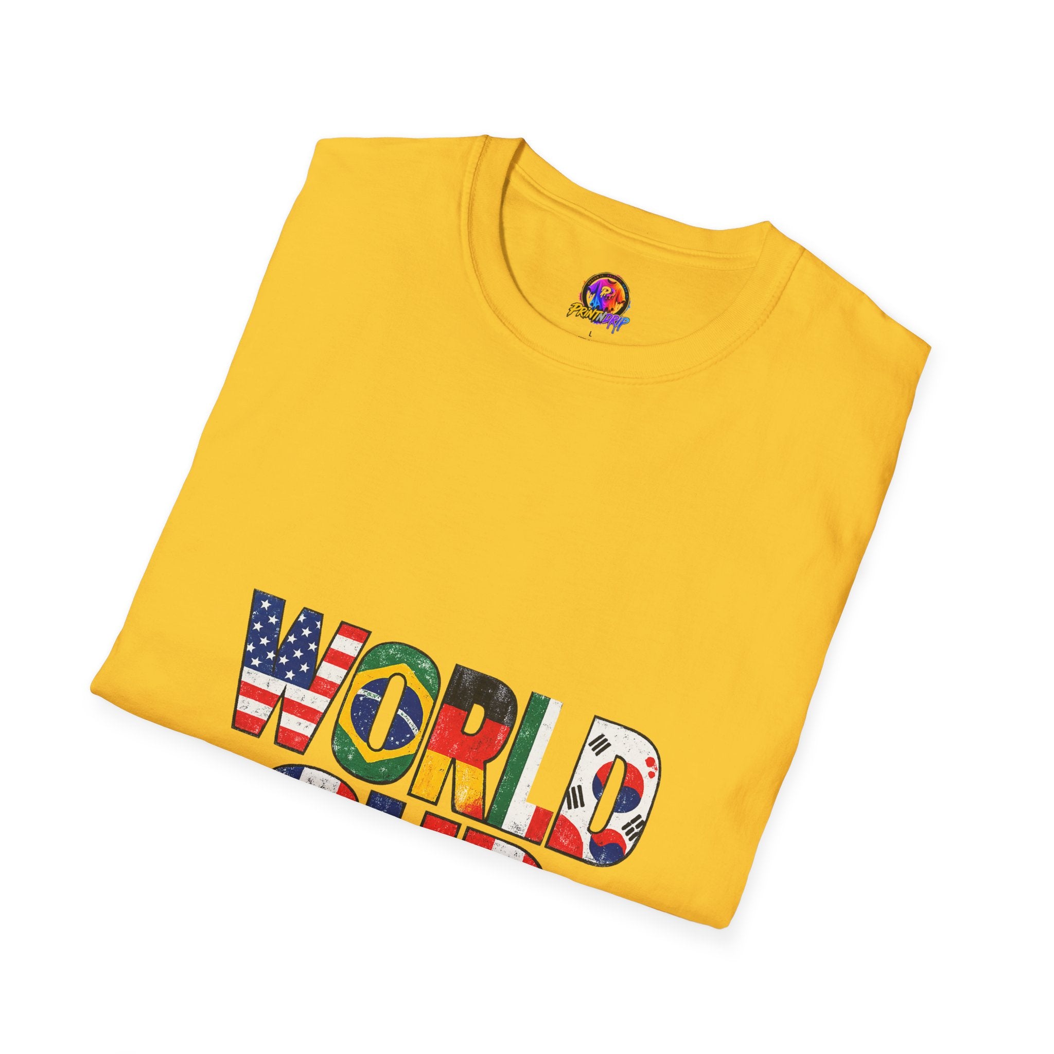 World Cup Flag Graphic T-Shirt — 'WORLD CUP' International Soccer Fans Tee