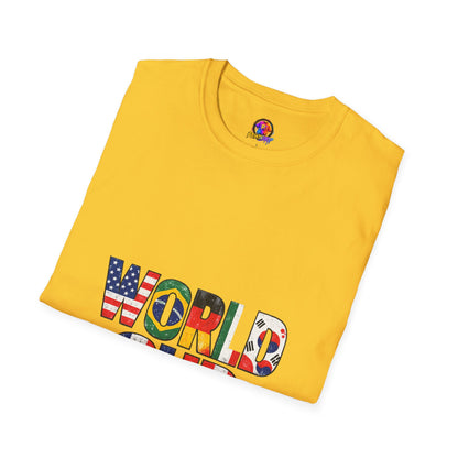 World Cup Flag Graphic T-Shirt — 'WORLD CUP' International Soccer Fans Tee