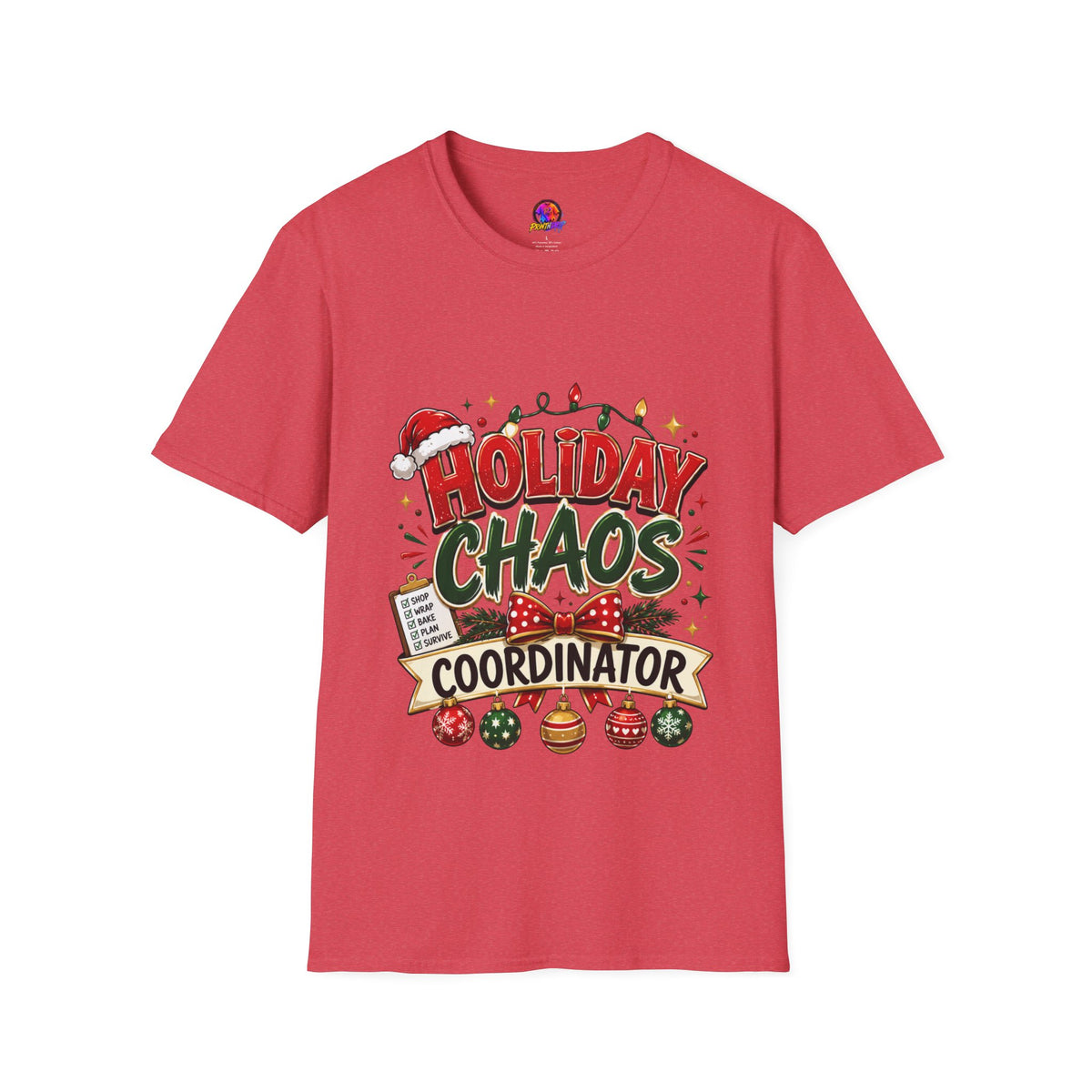 Holiday Chaos Coordinator T-Shirt — Funny Christmas Crew Tee
