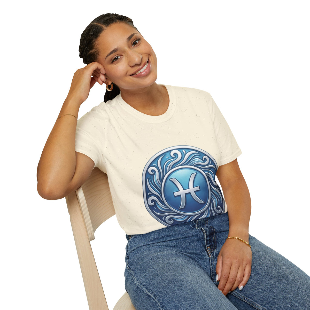 Pisces Zodiac T-Shirt – Blue Water Sign Astrology Tee