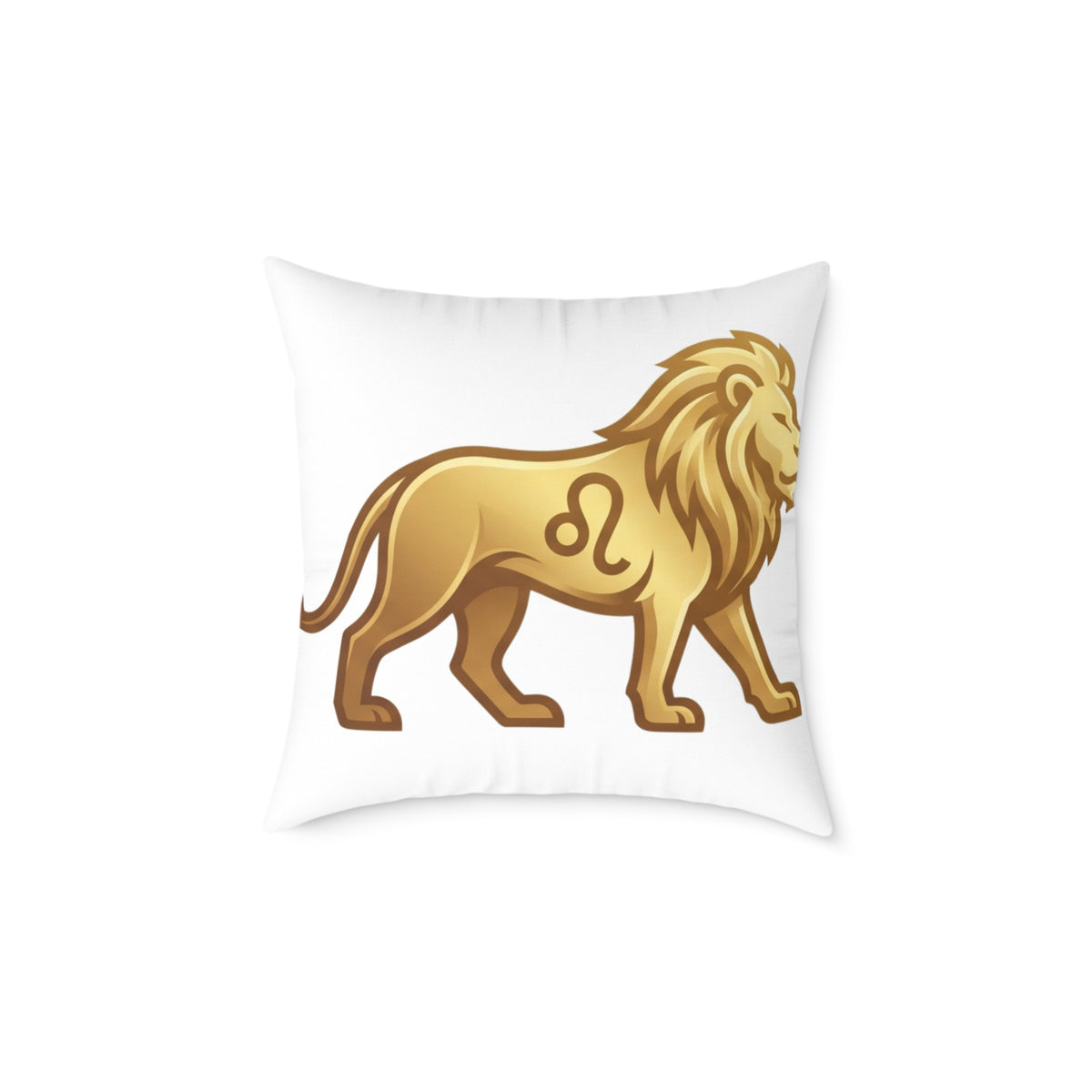 Lion Leo Zodiac Astrological  Square Poly Canvas Pillow