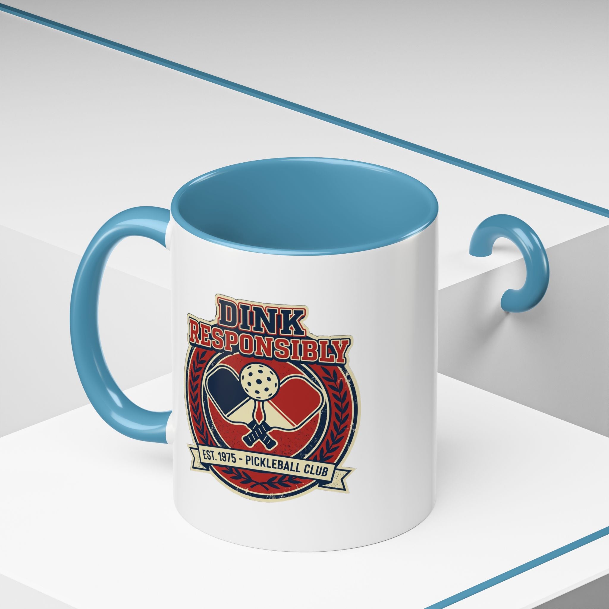 Funny Pickleball Coffee Mug - "Dink Responsibly" Accent Mug