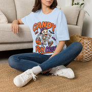 Candy Run Crew T-Shirt — Halloween Skeleton Trick-or-Treat Tee