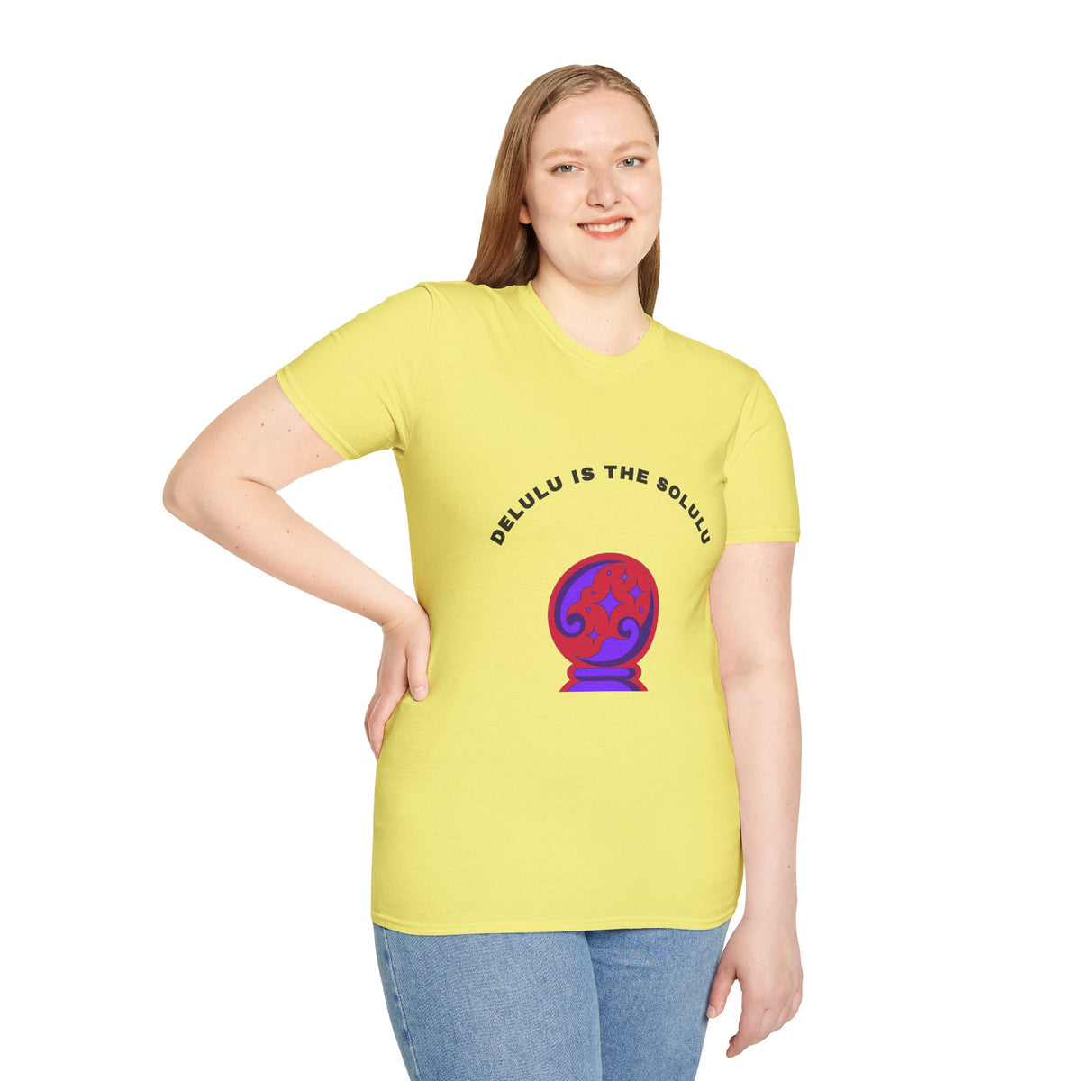 T-Shirt — Delulu Is The Solulu Crystal Ball Graphic Tee - Trending Now - September 2026