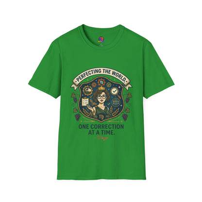 Virgo T‑Shirt — "Perfecting the World One Correction at a Time" Zodiac Tee