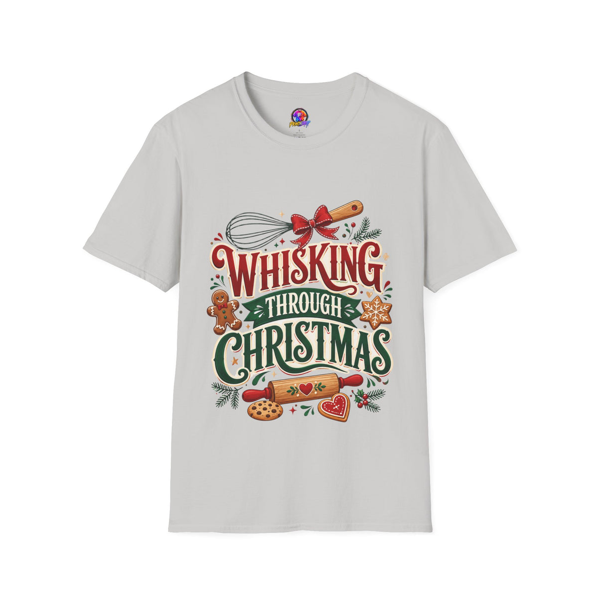 Christmas Baking T‑Shirt — "Whisking Through Christmas" Holiday Tee