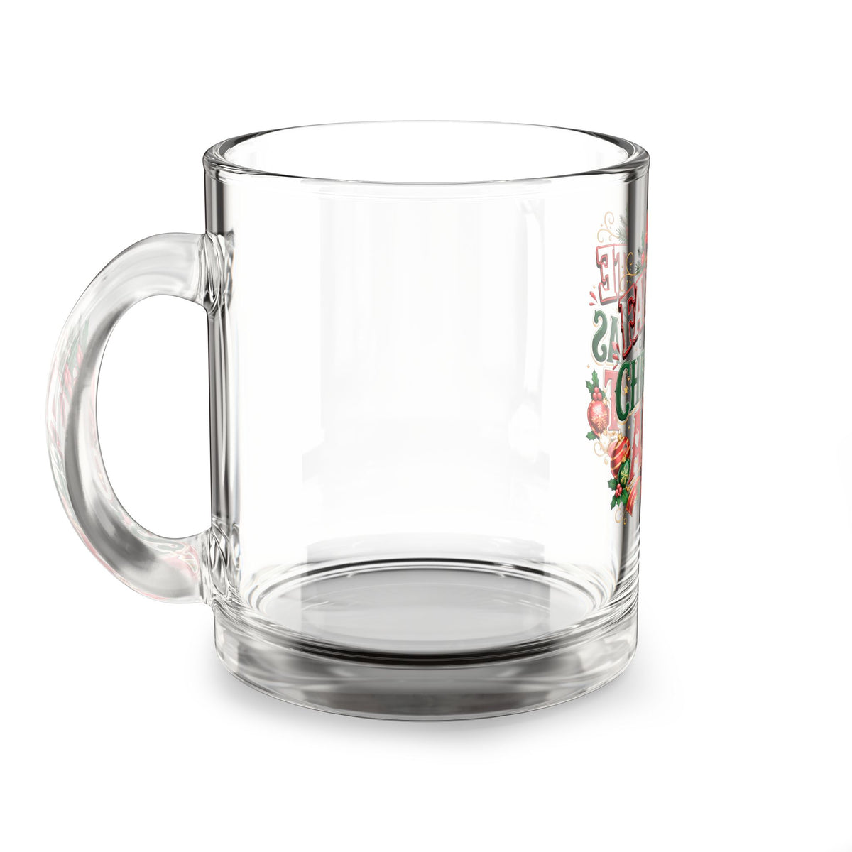Christmas Glass Mug 10 oz Favorite Christmas Aunt Glass Mug — Festive 10oz Holiday Coffee Cup