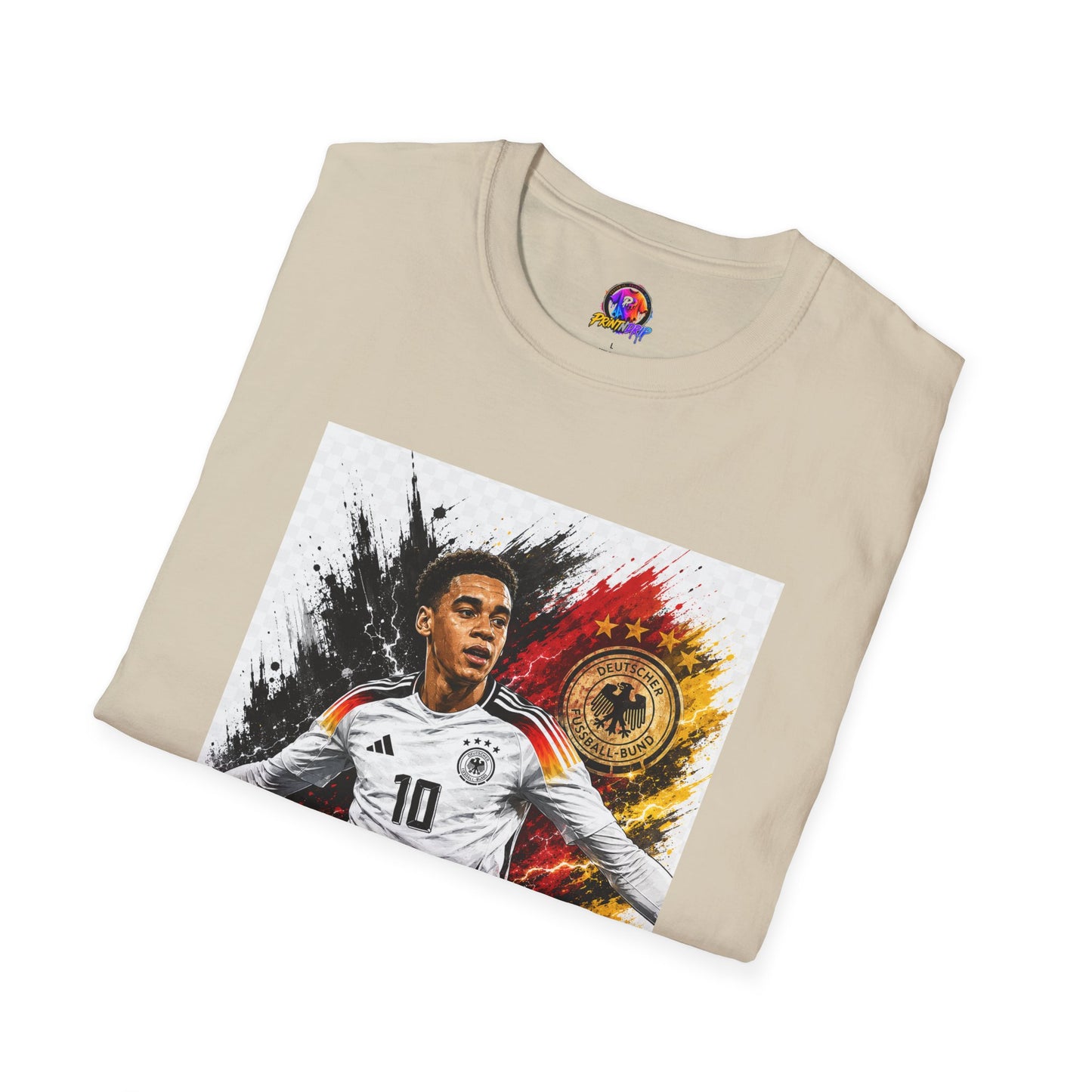 Germany Soccer Player Graphic T-Shirt — Jamal Musiala Germany Jersey Design