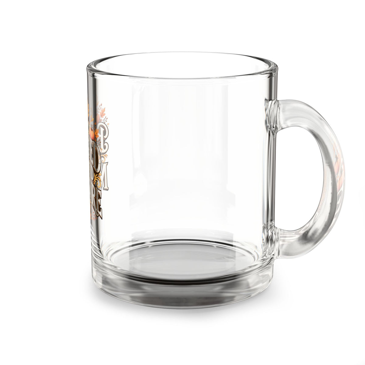 Glass Mug - "Blessed Beyond Measure" Fall Harvest Coffee Mug, Thanksgiving Gift