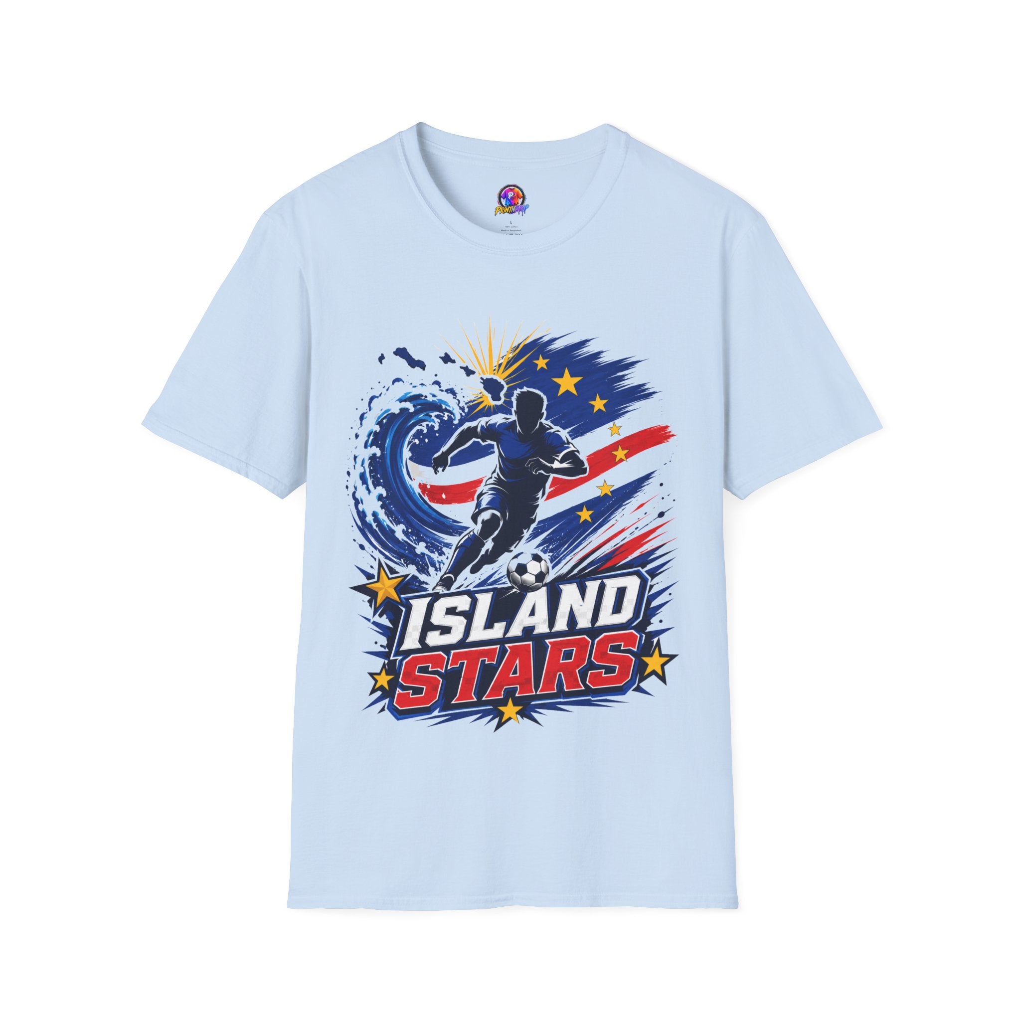 Cabo Verde Island Stars Soccer T-Shirt – Pacific Wave Football Team Tee