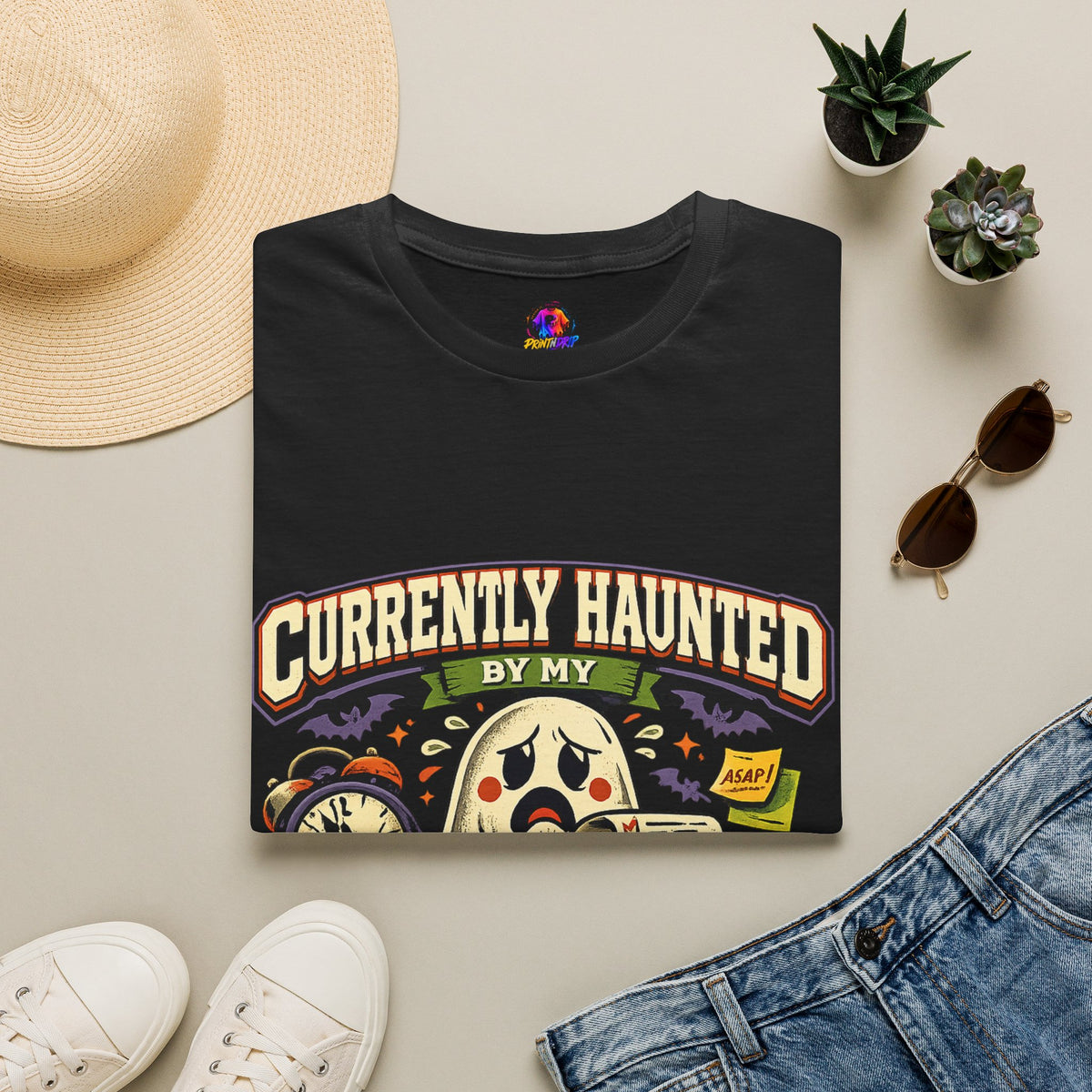 Halloween Currently Haunted Unisex Softstyle T-Shirt
