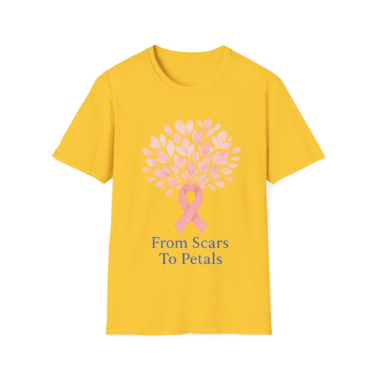 From Scars To Petals Pink Ribbon Tree T-Shirt, Breast Cancer Survivor Gift Tee - Trending Now - September 2026