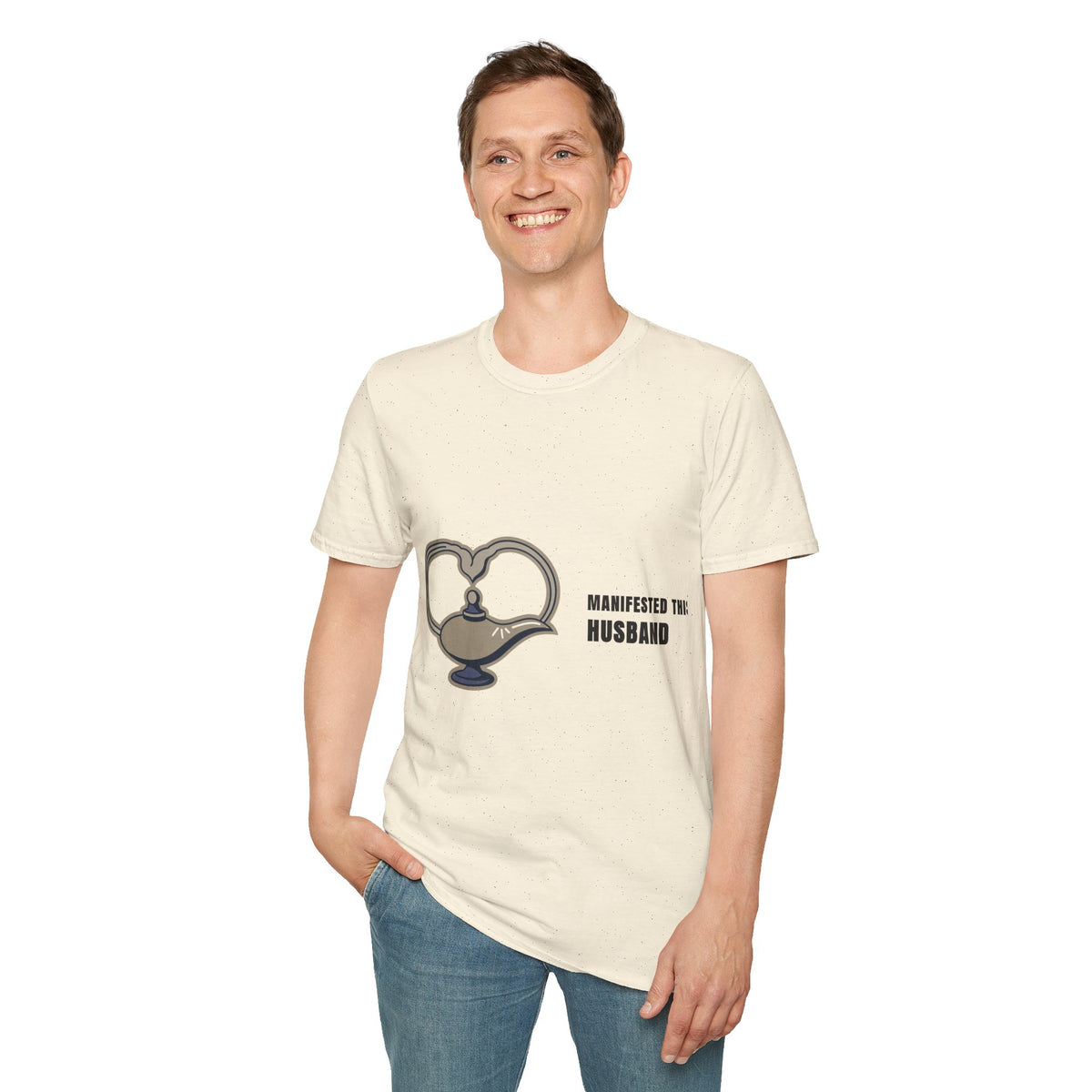 Manifesting Husband T-Shirt — Cute Genie Lamp Heart Graphic Tee - Trending Now - September 2026