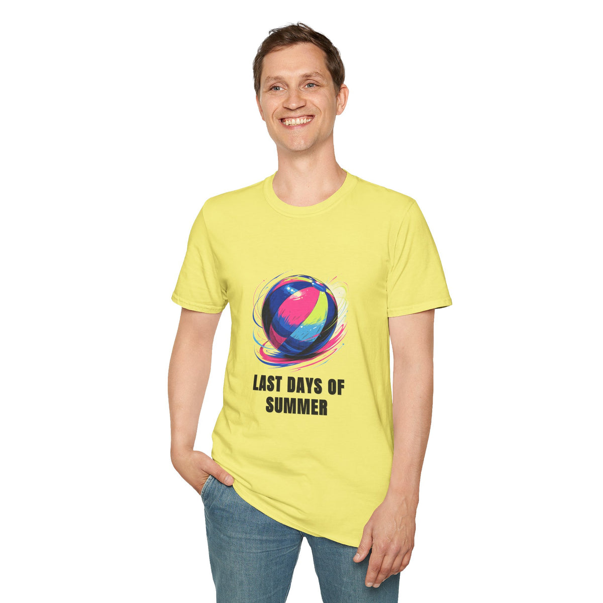 Last Days of Summer T-Shirt — Colorful Beach Ball Graphic Tee - Trending Now - August 2026
