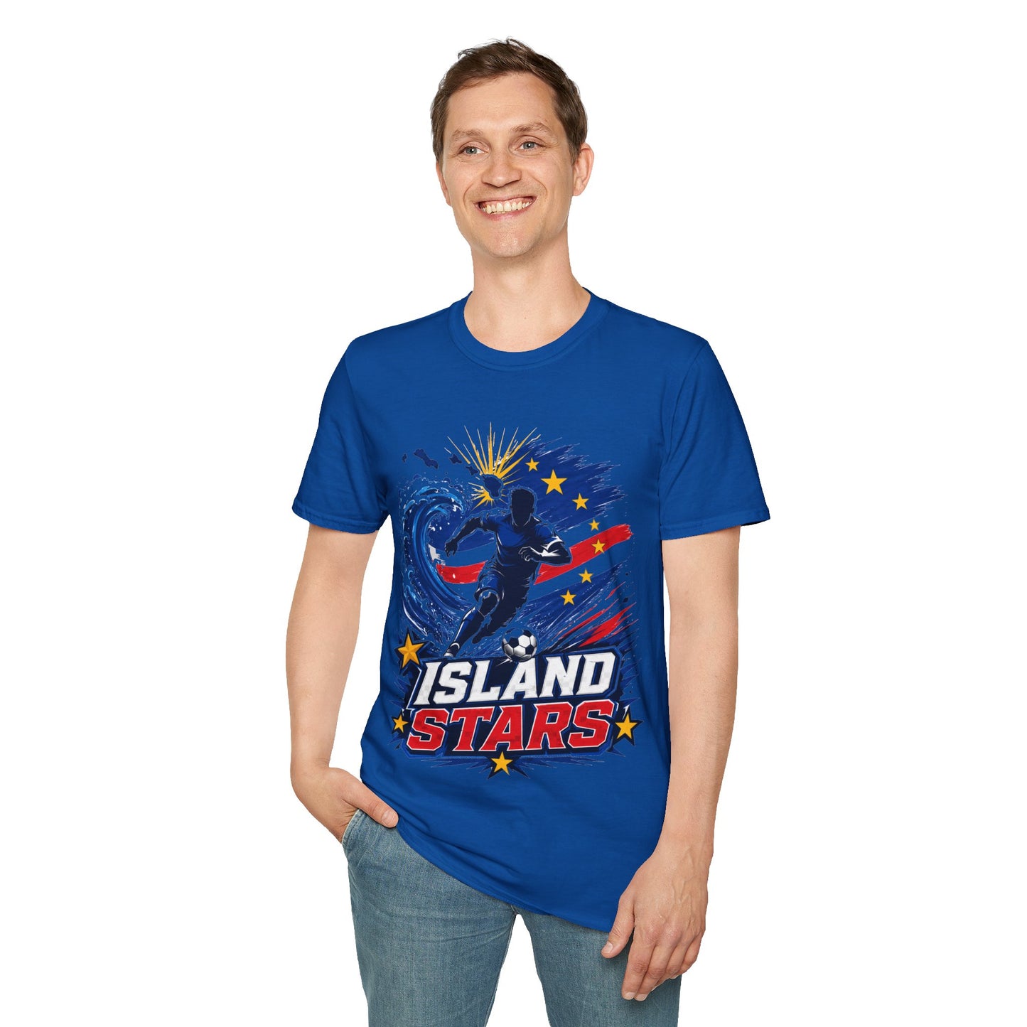 Cabo Verde Island Stars Soccer T-Shirt – Pacific Wave Football Team Tee