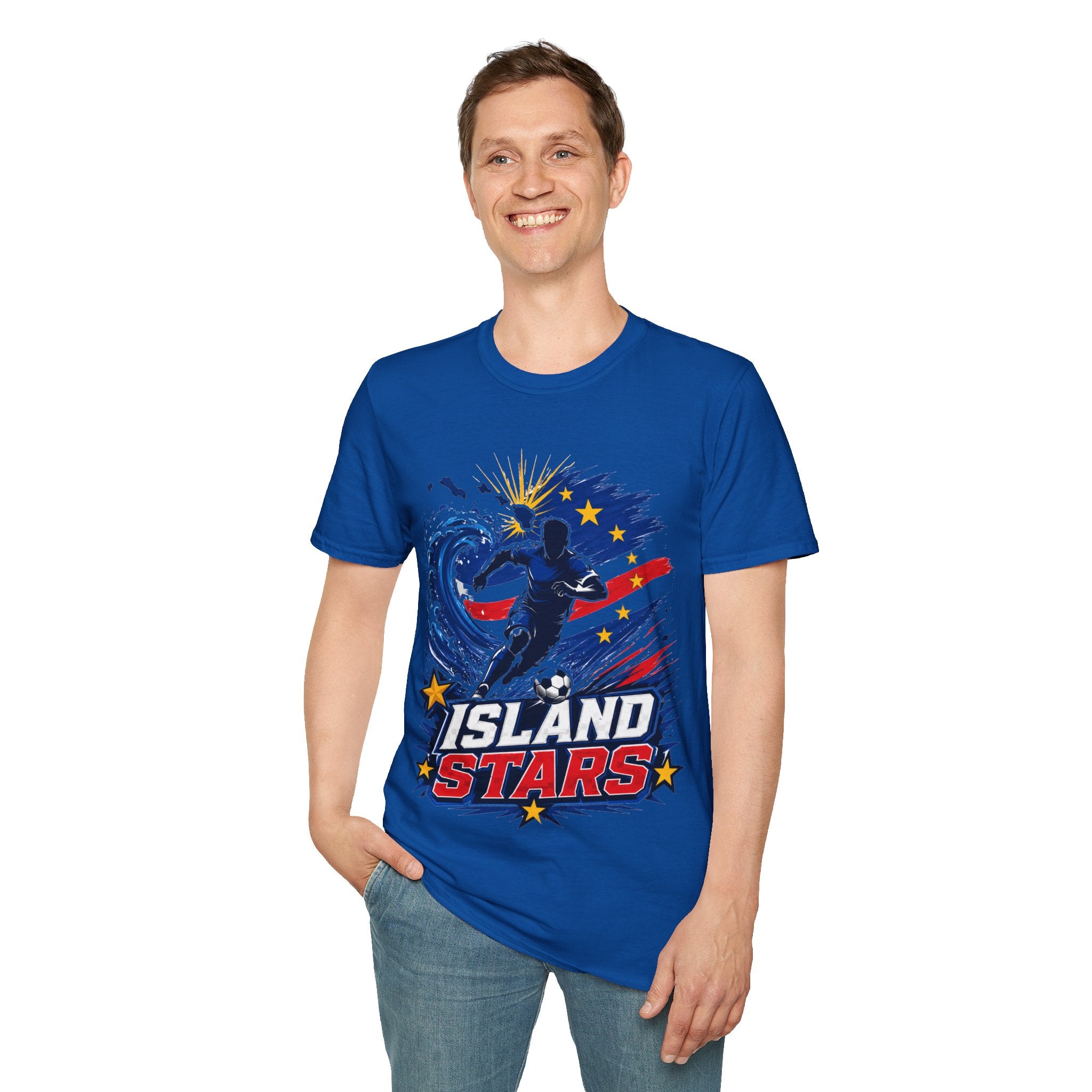 Cabo Verde Island Stars Soccer T-Shirt – Pacific Wave Football Team Tee