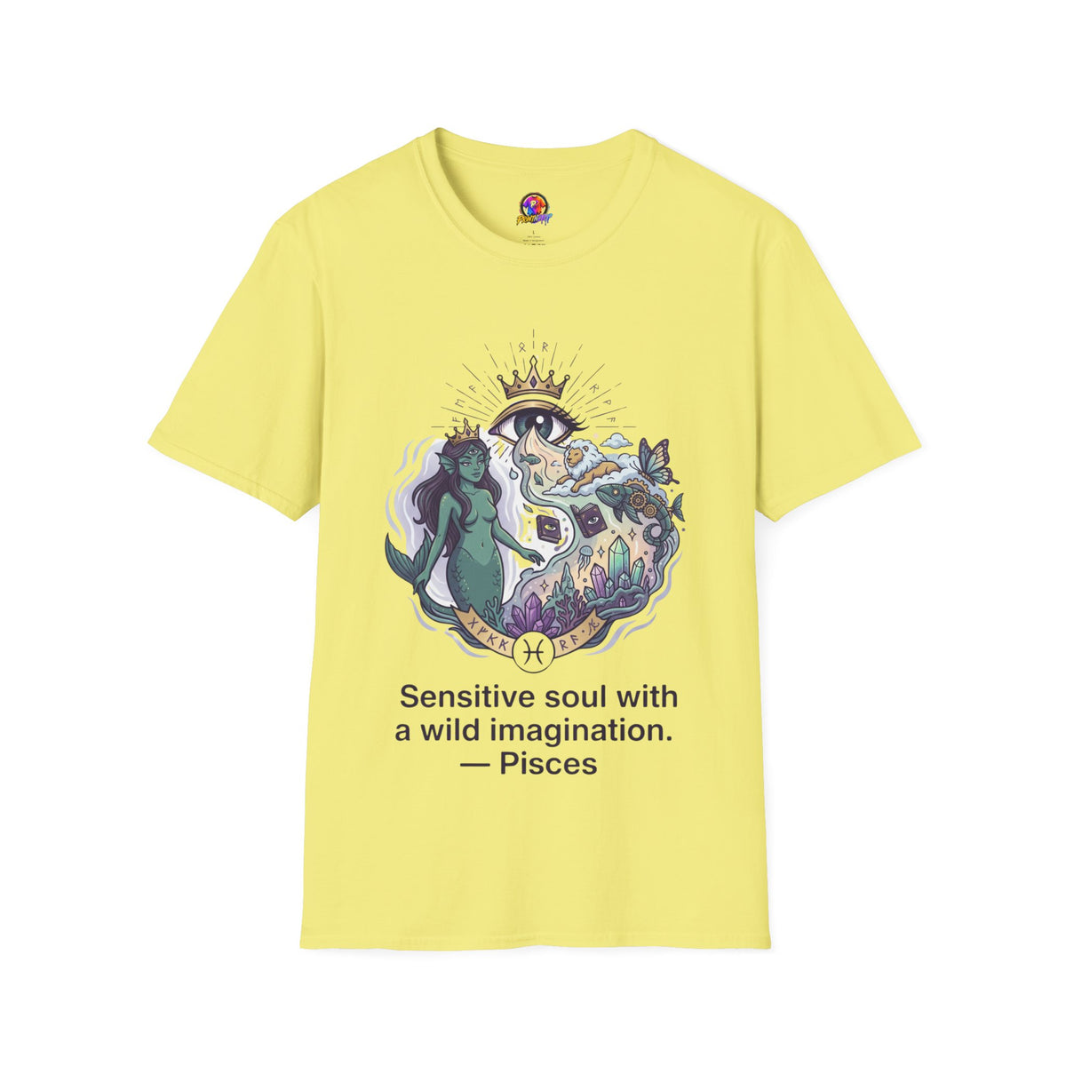 Mystical Mermaid Eye T-Shirt — 'Sensitive soul with a wild imagination' Graphic Tee