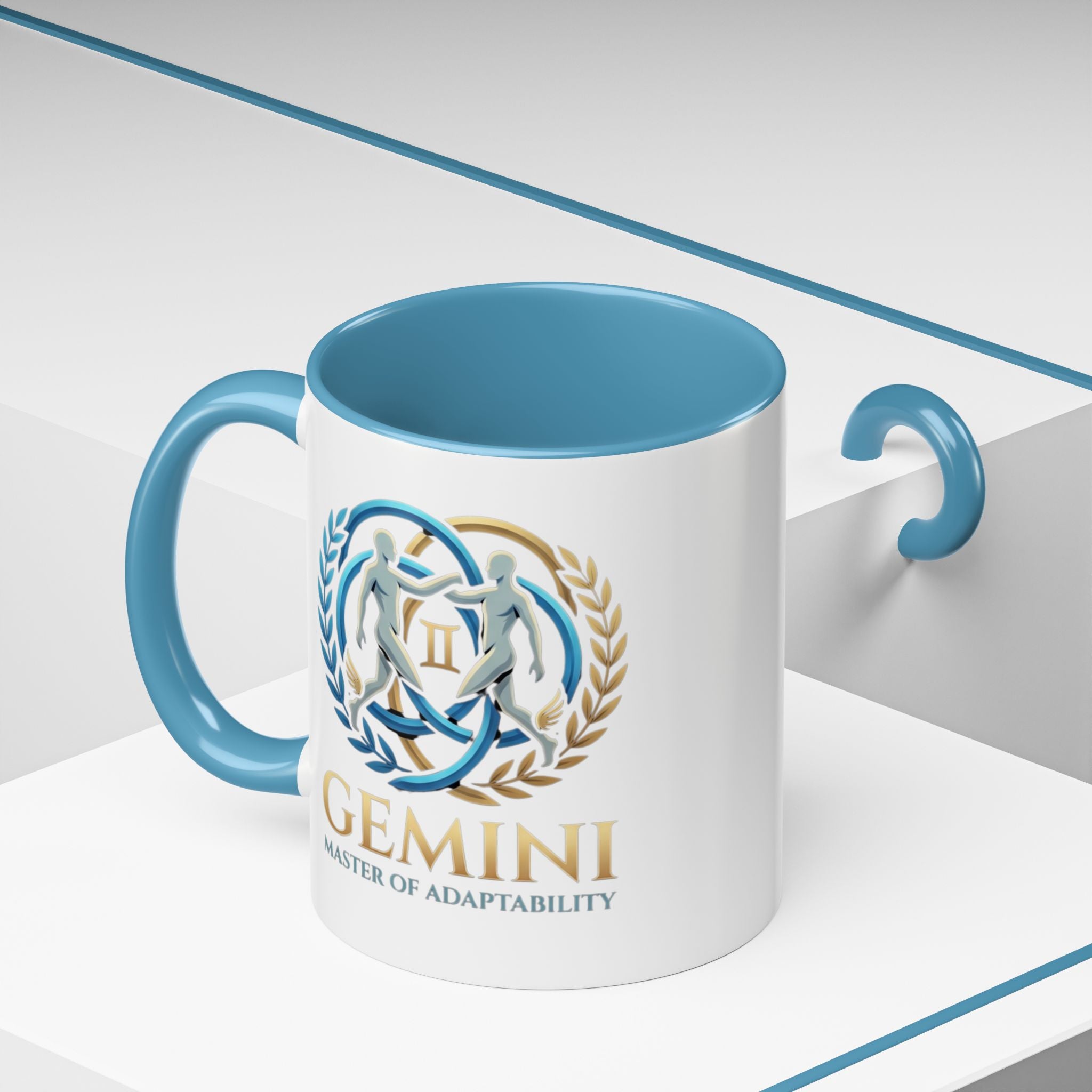 Gemini Zodiac Coffee Mug — 'Master of Adaptability' Accent Mug (11/15oz)