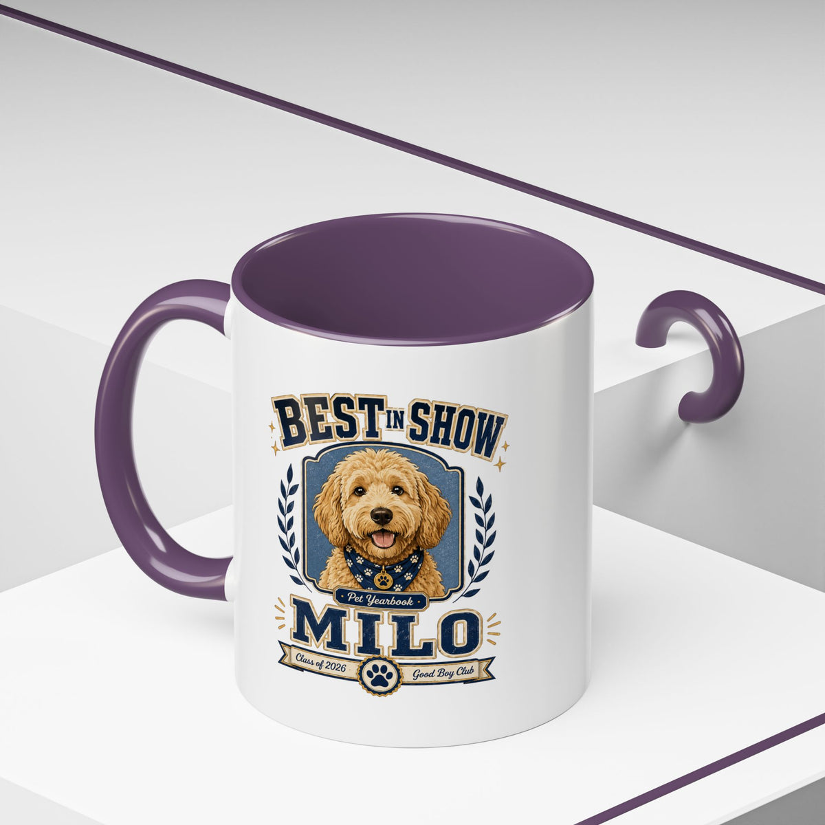 Milo Bailey Dog Dad Mom Best in Show Milo Coffee Mug — Personalized Dog Lover Accent Mug