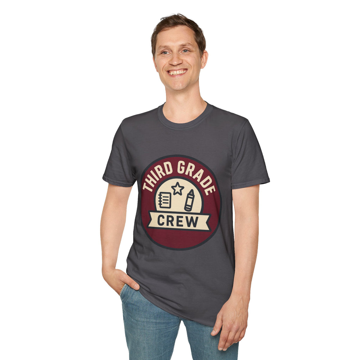 Third Grade Crew T-Shirt — Retro School Teacher & Student Tee - Trending Now - August 2026