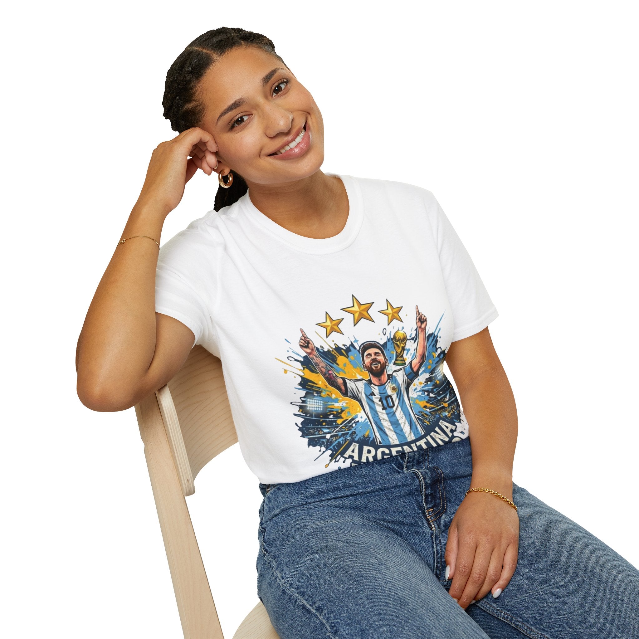 Argentina Messi Soccer T‑Shirt — World Cup Champion Fan Tee