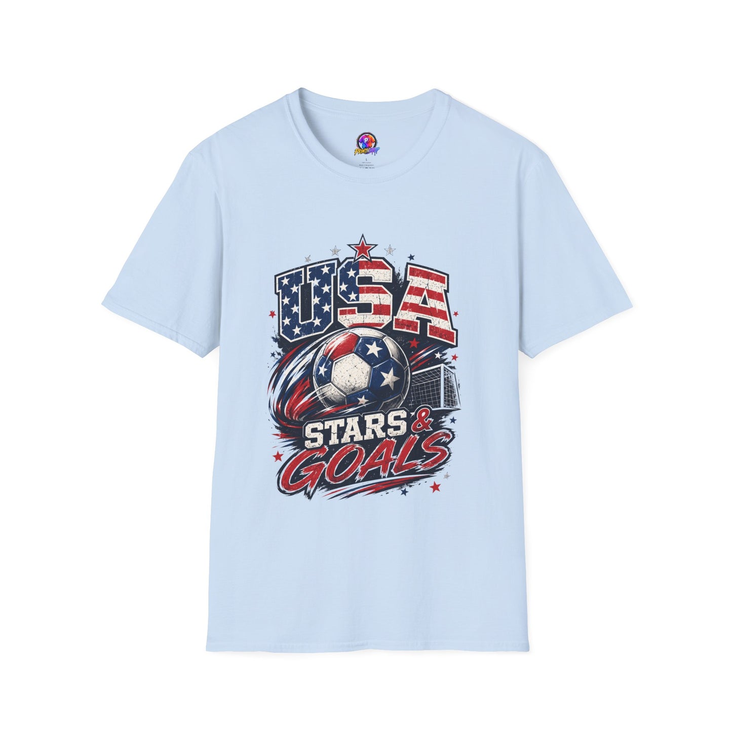 USA Stars & Goals Soccer T-Shirt